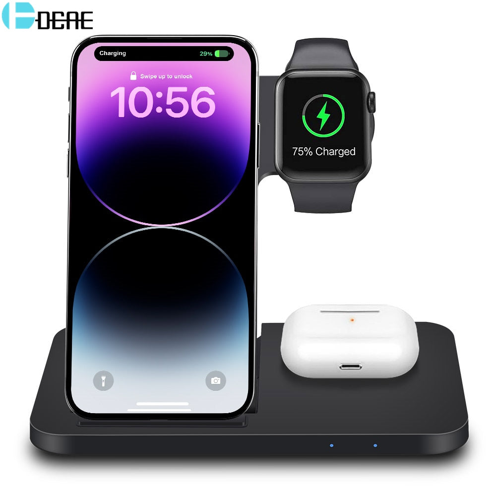 Fast charging station for iPhone, Apple Watch, Airpods